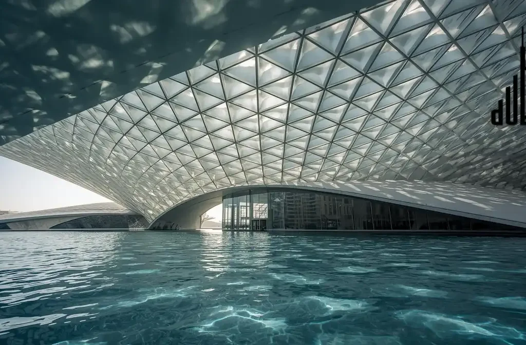 Exterior view of Louvre Abu Dhabi