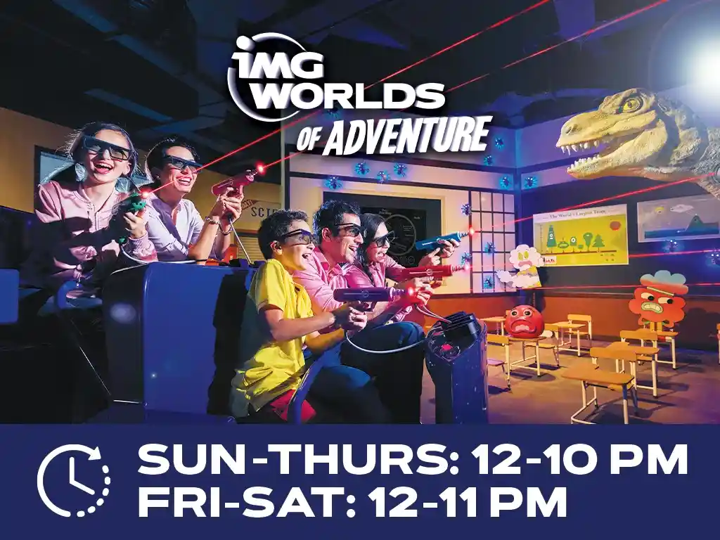 IMG Worlds of Adventure Tickets Dubai Timings